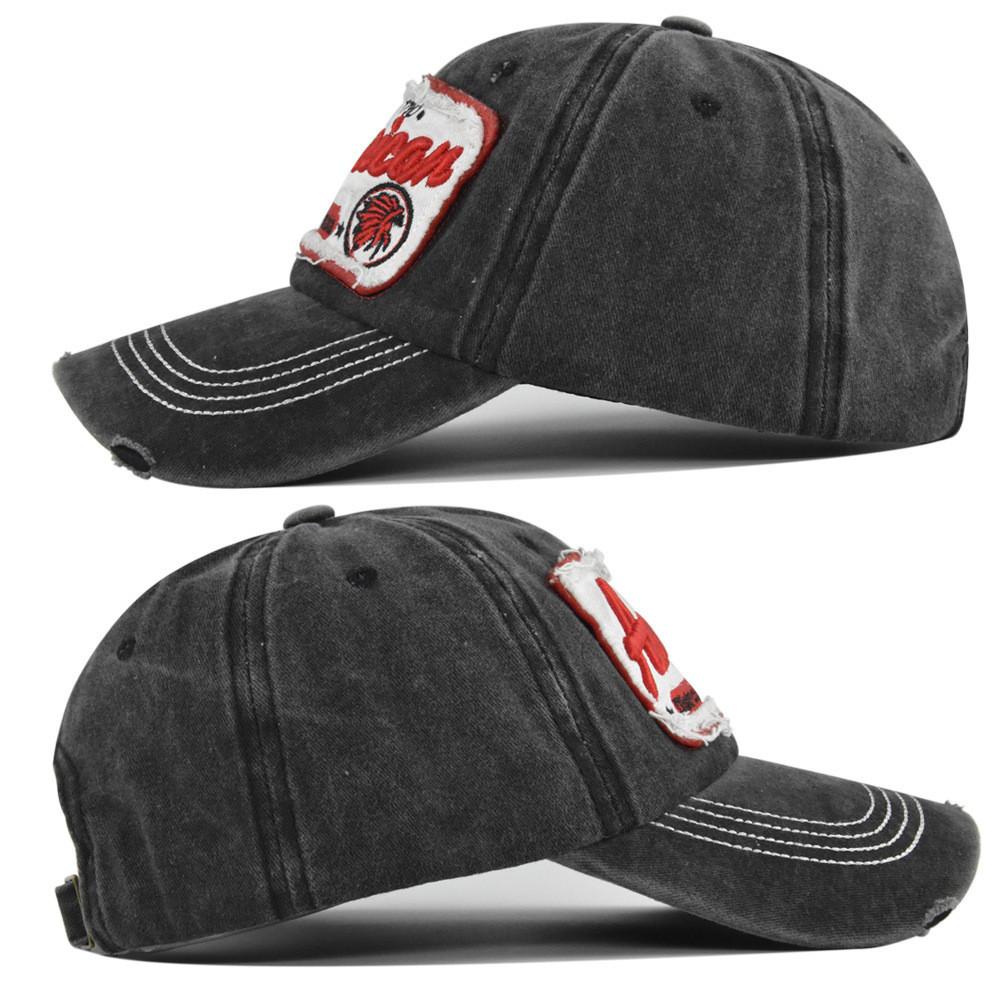 Retro Vintage Print Duck Tongue Cap Embroidered Baseball Cap Men Women Hat Sun Hat Couple