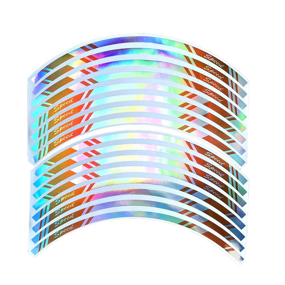 

16 шт. наклеек на колеса мотоцикла, светоотражающая лента для обода мотоцикла, наклейка на колеса мотоцикла, аксессуар для мотоцикла 17 дюймов, цветная для Honda Kawasaki оранжевый