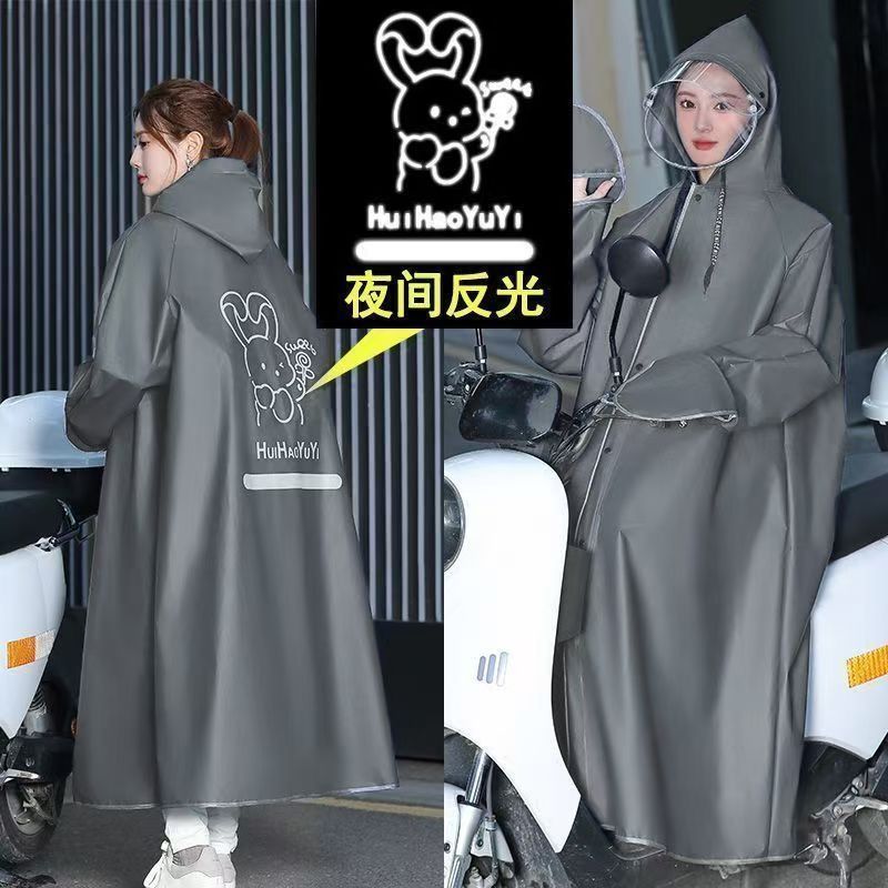 New Adult Raincoat Electric Car Long Full Body Rainstorm Protection Unisex Outdoor Raincoat