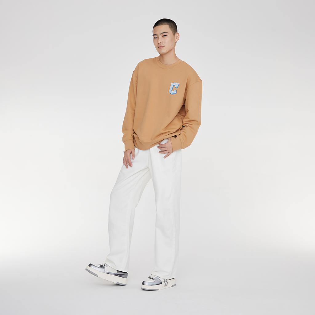 New MLB Monative Sweatshirts Unisex Brown 3AMTM0934-45CAL