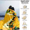 1pc Dino Prints Colorful Lightweight Flannel Blanket, Comfortable and Warm Blanket, for Office and Camping Sofa Bed, Livingroom150