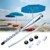 Heavy Duty In-Ground Anchors Beach Umbrella Sand Anchors Metal Umbrella Stand Portable Umbrella Anchors Base Enduring
