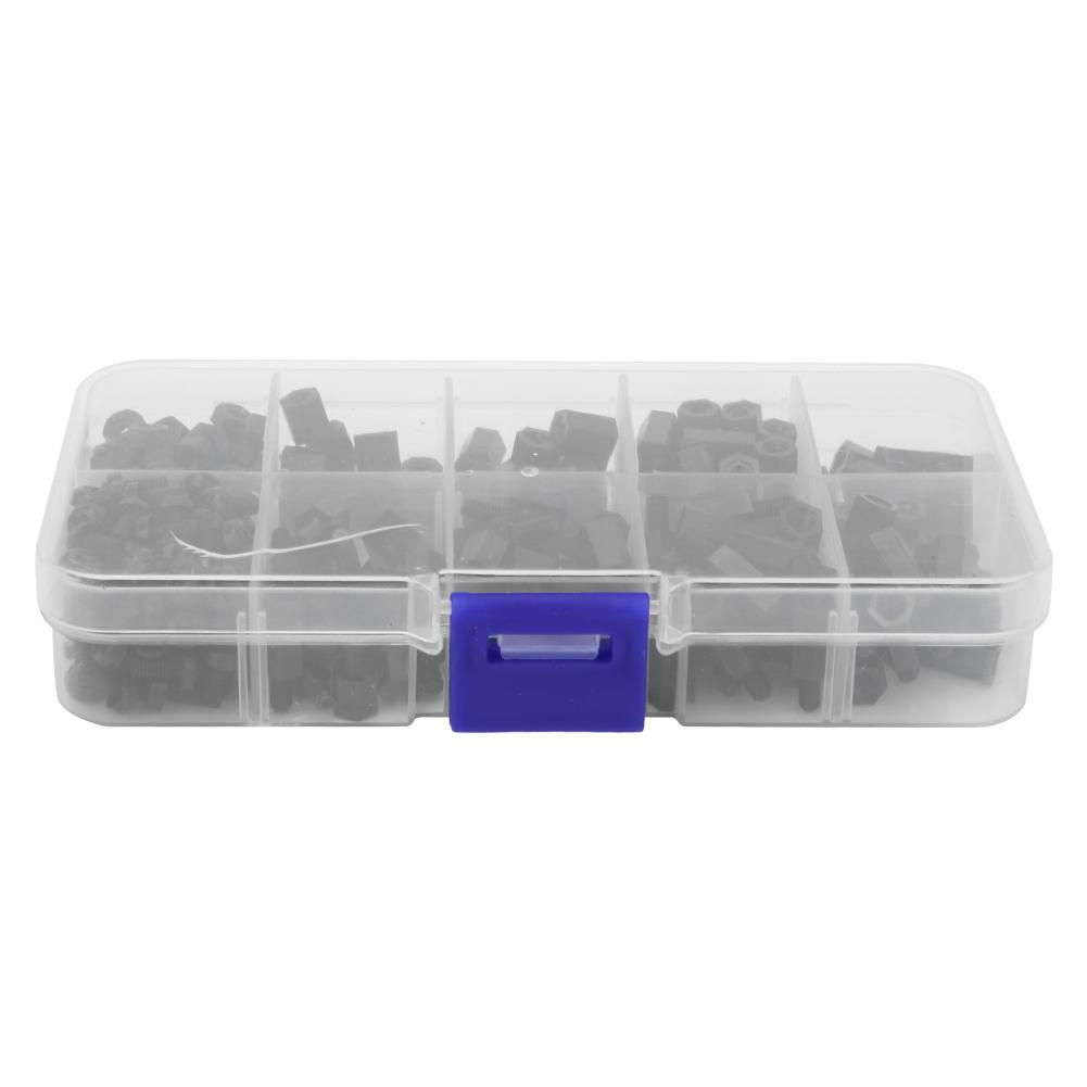 

300 Pcs Nylon Standoff Nut Screw F F F M M3 Standoff for Multiple Purpose(White )