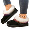 Autumn/Winter New Snow Boots - Suede Versatile Warm Fleece Ethnic Style Comfortable Furry Cotton Shoes