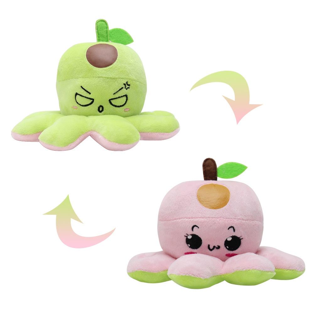 Reversible Octopus Plushie Toy Animal Stuffed Doll Birthday Gift For Kids