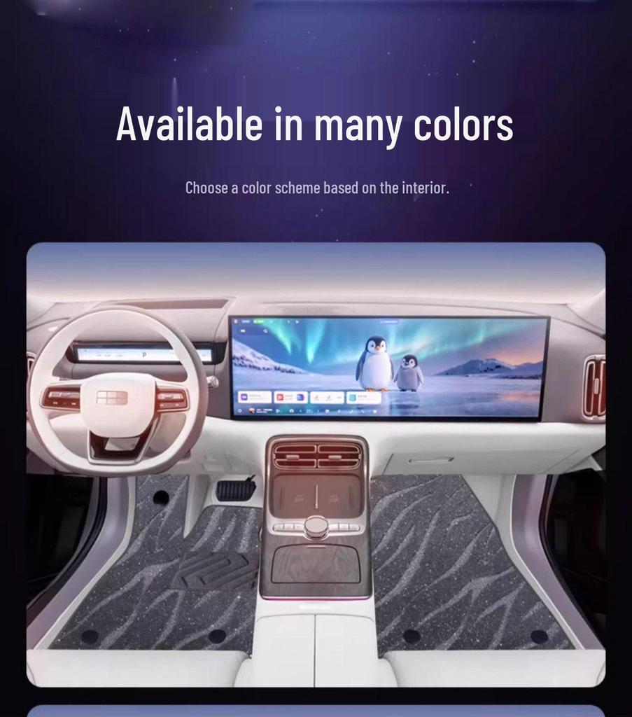 Suitable Galaxy M9 6-Seater Floor Mats & Trunk Accessories Kit for Interior Modification