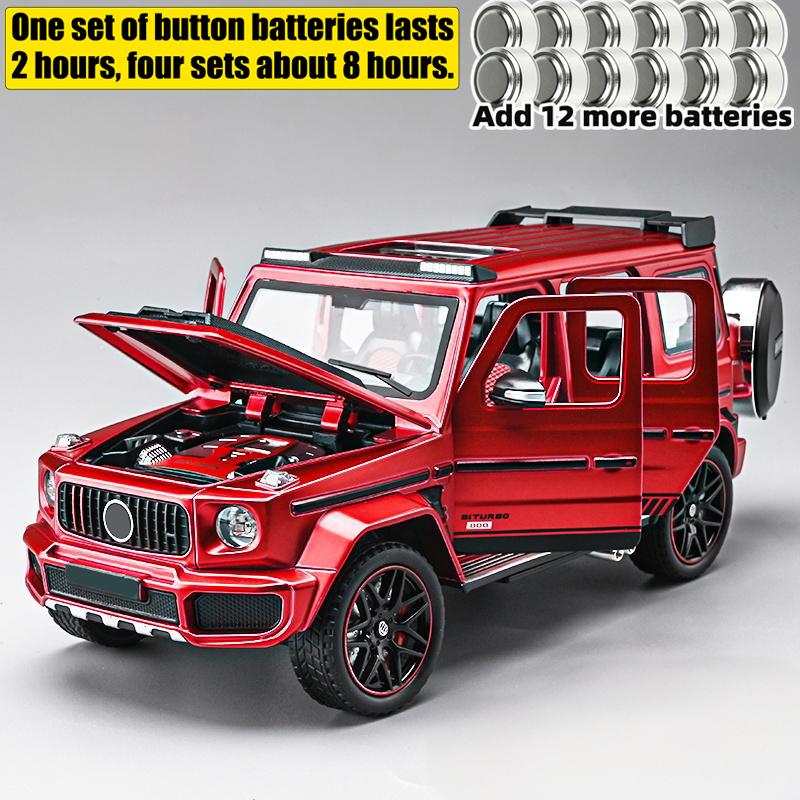 1:24 Mercedes Benz G800 Alloy Metal Diecast Model Car Sound And Lig High Simulation Home Trendy Ornaments Collection Hobby Gift