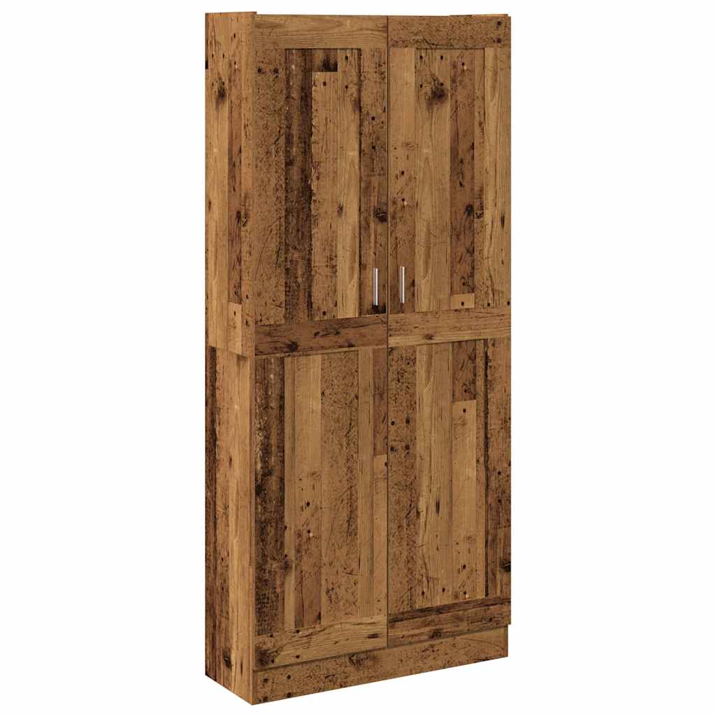 Highboard mit rustikaler Holzoptik 32,5 x 12 x 72,8 Zoll (B x T x H) Spanplatte