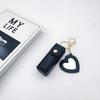 1 Pièce Enveloppe Rouge Portable Miroir d'Amour Étui de Protection en Cuir pour Rouge à Lèvres Porte-clés Pendentif Mignon et Minimaliste