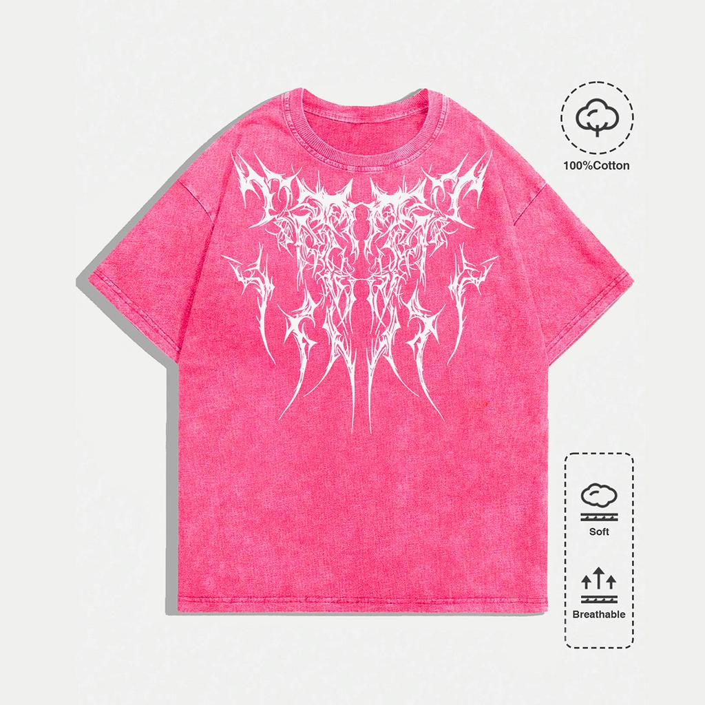 Men's Graphic Tees Shirt Unisex Cotton Oversized T-Shirt Short Sleeve Vintage Streetwear Casual Tee Top