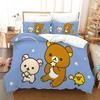 Rilakkuma Korilakkuma Duvet Cover Set Cute Cartoon Rilakkuma Korilakkuma Bedding Set Pillowcase Twin Full Queen King Size