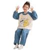 Girls Winter Coral Fleece Pajama Set Kids 8 Years Thick Warm Sleepwear With Cartoon Print