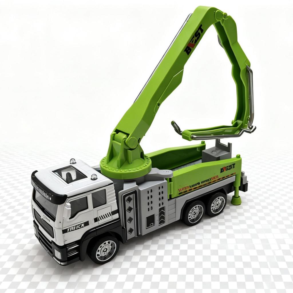 Alloy ABS Drop-Resistant Toy Forklift Construction Set for Boys Ages 3-6