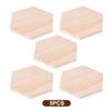 1/3/5Pcs Unfinished Natural Wood Coasters Non Slip Heat Resistant For Home Kitchen Coffee Bar Diy Projects