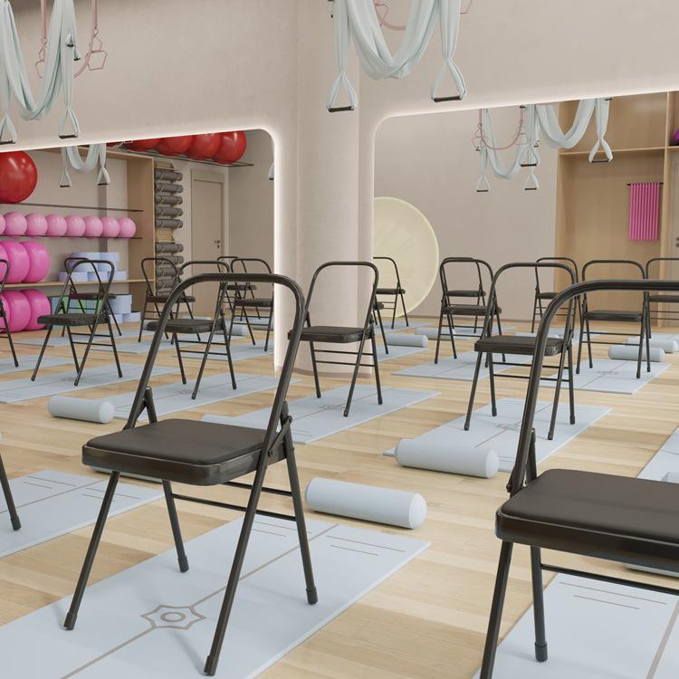 Verdikte PU Yoga Stoel: Iyengar & Pilates Opvouwbare Kruk met Multifunctionele Hulpmiddelen