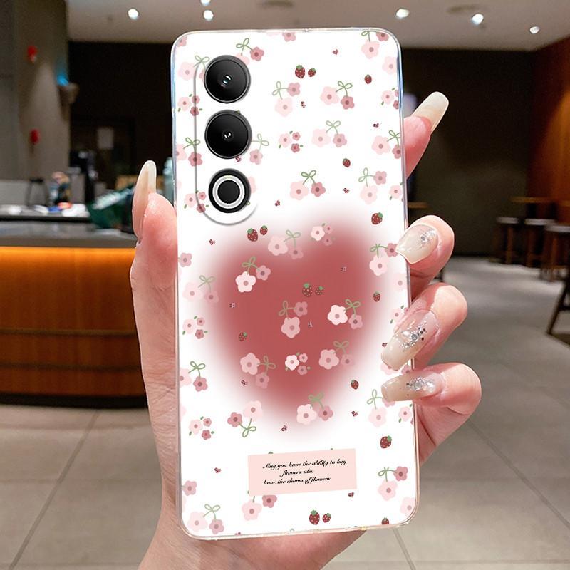 Case For OnePlus ACE 3V 2V Flower Butterfly Phone Capa OnePlus ACE3V ACE2V Funda Coque Soft Silicone Transparent TPU Jelly Cover