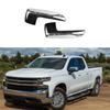 For Chevy Silverado 1500 & GMC Sierra 1500      2024 Car Rearview Side Mirrors Cover Chrome/Glossy Black