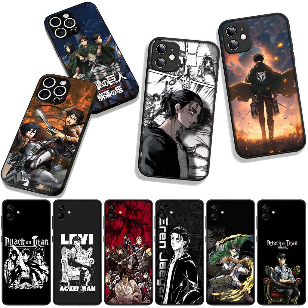 For Samsung Galaxy A36 A17 A26 A07 A35 A54 A53 A13 A33 A34 S8 S9 S20 S21 FE S10 Plus Case Levi Attacks Jaeger On Titan Eren