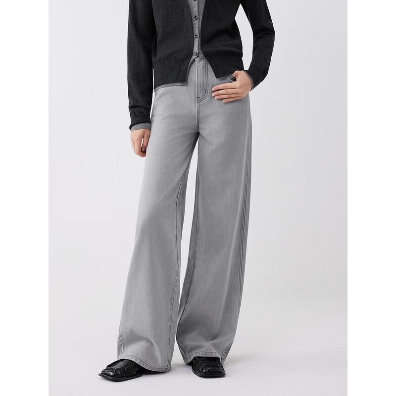 ELLE Women s High-Waisted Straight Leg Jeans L