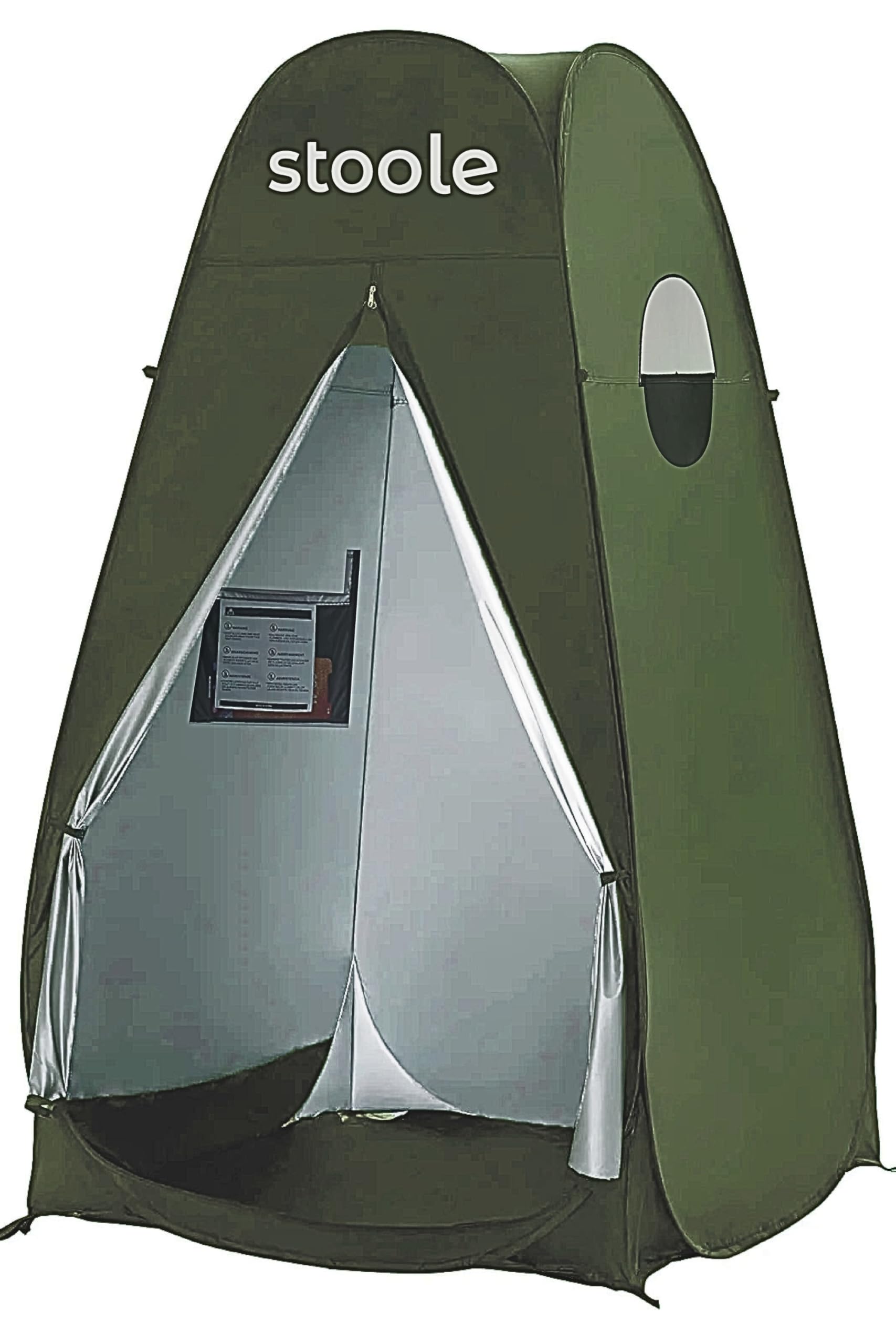 

Sture 1-Person Tent with Portable Toilet, Emergency Preparedness, and Zipper that Cannot be Opened from the Outside, Perfect for Changing Clothes,
