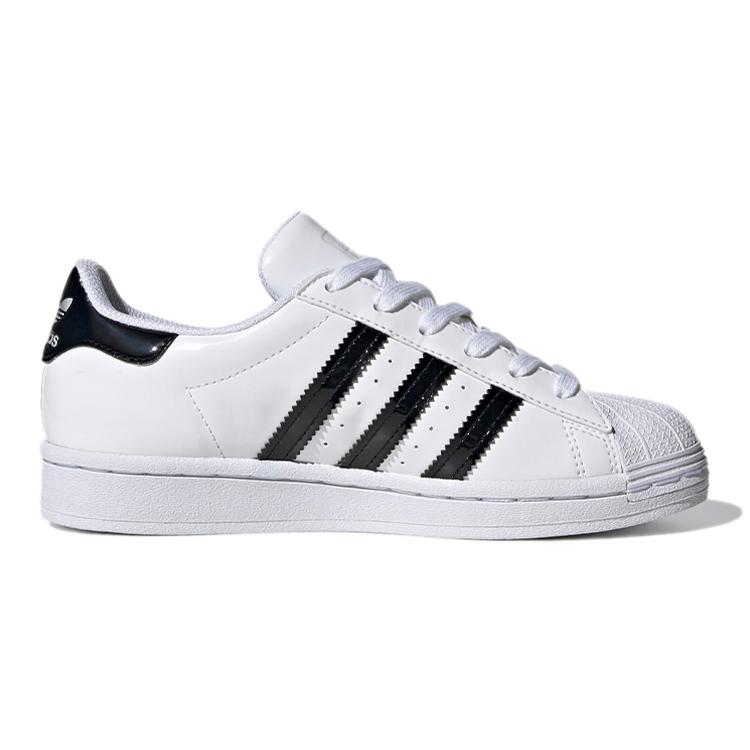 adidas Scarpe da Skateboard Originals J in Pelle Floreale Resistenti all'Abrasione Basse Bianco Adolescenti FW0779