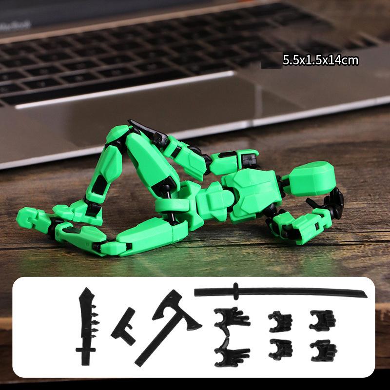 13 bewegliche Actionfiguren mit Gelenken, Gestaltwandler-Roboter, 3D-gedruckte Schaufensterpuppe, Charakter zum Zusammenbauen, Spielzeug für Eltern und Kinder, Spiel, Geschenke für Kinder, Druckentlastungsspielzeug