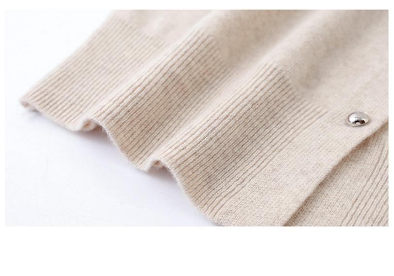 New Women's Stylish Pure Wool Sweater: Early Spring/Autumn/Winter Knitwear Top Jacket
