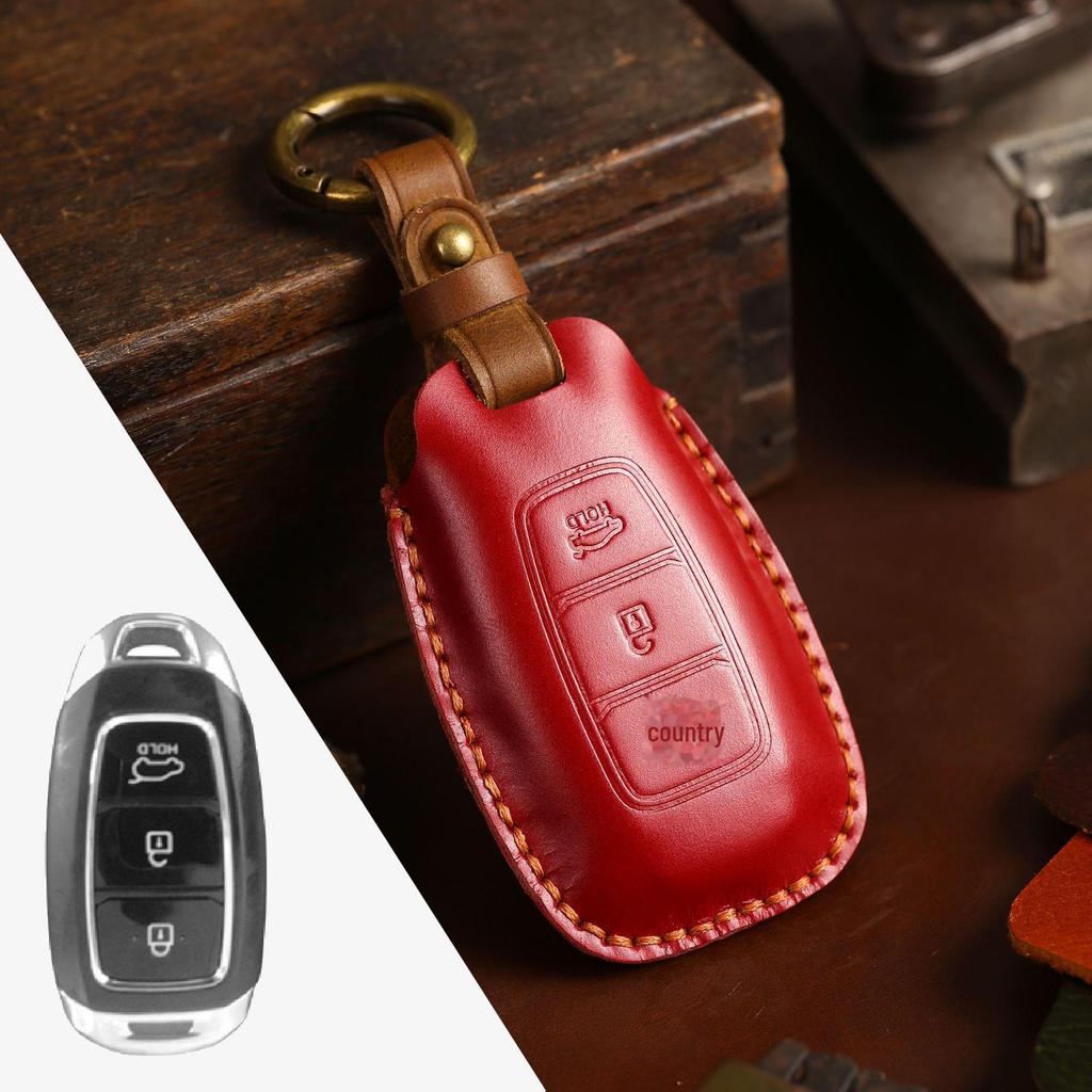 Leather Key Cover for Beijing Hyundai IX25/IX35 and Fiesta