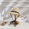 Strohhut Sonnenschutz mit breiter Krempe für Strand und Outdoor Sonnenschutz