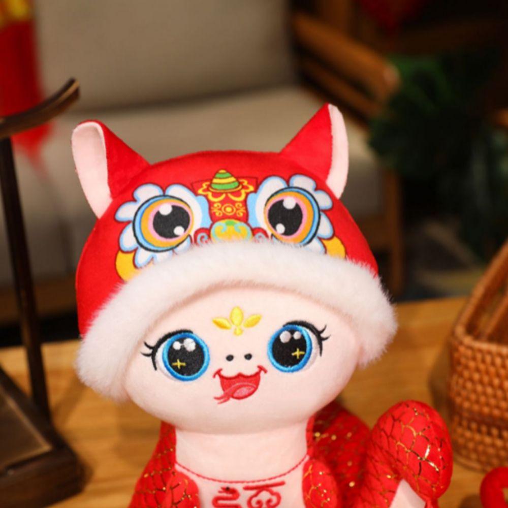 Cartoon Snake Mascot Doll Stuffed Lucky Snake Pendant Snake Year Plush Ornaments  New Year Gifts