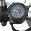 Classic Texture Motorcycle Clock Waterproof  Practical Multi-functional 22-25mm Dia Handlebar Watch Luminous Quartz Clock