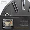 No Second Hand Wood Grain Clock 12inch Scale Clock Elegant Decorative Wall Clock  School