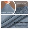 Chair Cover Home Office Chairs Dining Elastic Silver Fox Plush Universal Protection Circular Camping Bedroom Hotel Sofa Covers