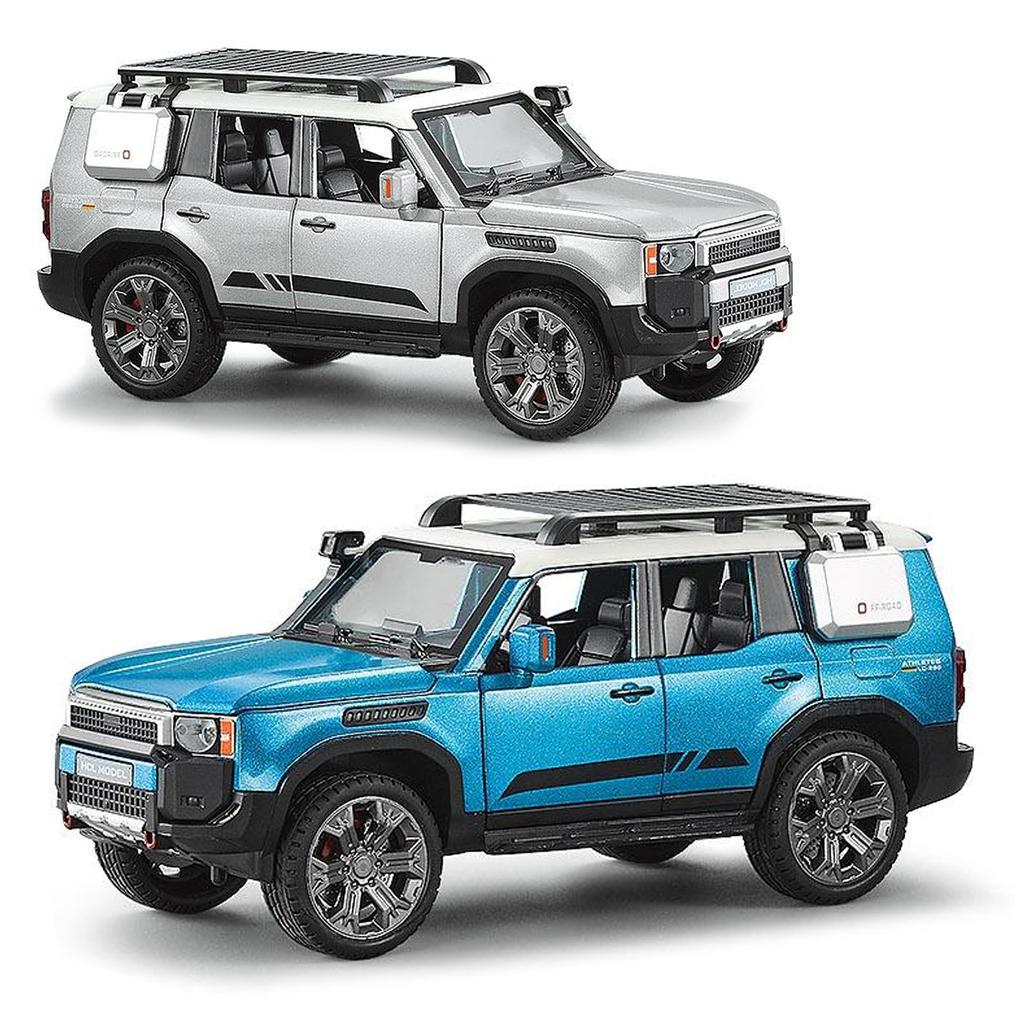 1: 22 SUV Alloy Car Model High Simulation Toy Car Collectible ornaments Set Kid's Birthday Gift with Light&Sound Doors Opened