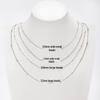 Women's Exquisite Stainless Steel Collarbone Necklace with Bead Clasp - Fashionable Titanium Snake Chain