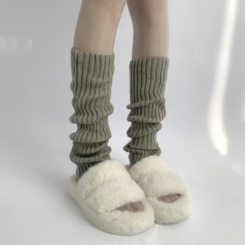 

Гетри жіночі в язані шкарпетки jk білі шкарпетки жіночі гетри універсальні весна та осінь снігові чоботи шкарпетки для нашарування y2k 40cm сірий колір