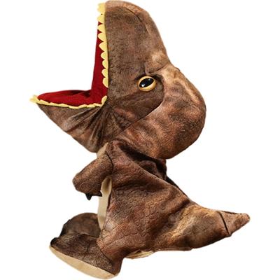 FJmark Hand Puppet, Plush Animal, Ventriloquist Puppet Show Glove Puppet Toy for Babies and Children, Educational (Dinosaur)