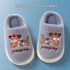 Kinder Winter Baumwoll Hausschuhe - Rutschfeste Weiche Sohle Geschlossene Rückseite Schuhe mit Cartoon Hund Design
