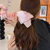 1pc French elegant pearl handkerchief, large intestine headband, satin temperament hair tie, low ponytail hair accessory