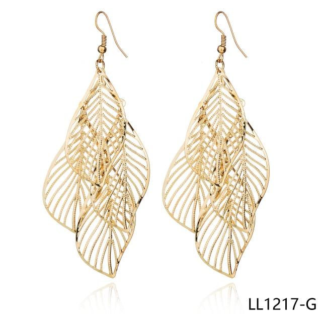 

Trend Rock Nightclub Hollow Out Large For Women Premium Leaves Earrings Earrings Earrings JewelryFashion Jewelry
