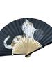 Chinese Style Fan Folding Fan Women's Summer Portable Portable Folding Fan Cat Cute Young Adult Cotton Classical Small Fan