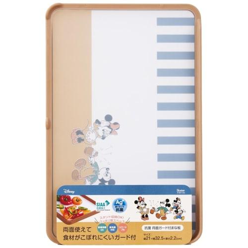 Skater Double-Sided Cutting Board with Spill-Resistant Guard, AG+ Antibacterial, 21 x 32.5 cm, Medium, Disney Mickey & Friends, KTMT1AG-A