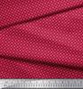 Soimoi Japan Crepe Satin Fabric Geometric Small Print Fabric by Metre 42 Inch