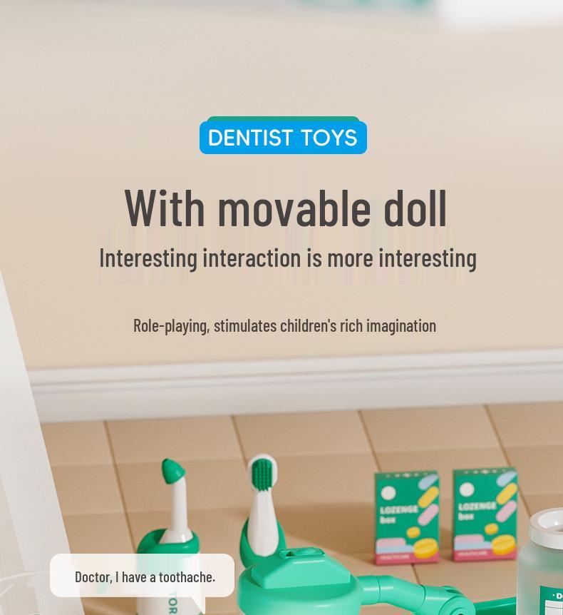 Kids' Doctor Dentist Role Play Set for Boys & Girls – Simulation Injections & Visits