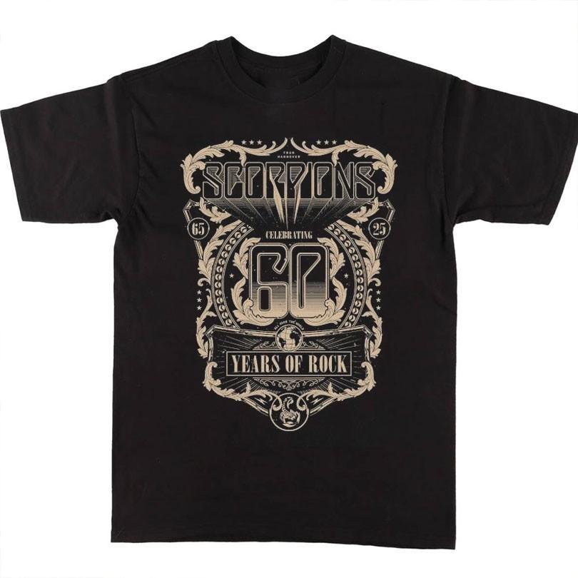 New Scorpions 60 Years Of Rock Anniversary 2025 Graphic Unisex S-5XL Shirt SS430 Unisex T-Shirt M