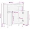 Sideboard 60 x 33.5 x 75 cm Rough Mango Wood