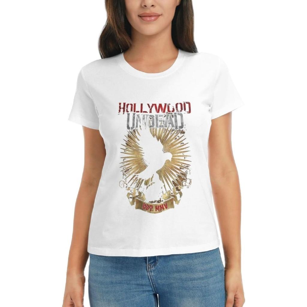 Agrination Magliette da Donna Hollywood Undead T-Shirt Estiva Casual Manica Corta Girocollo Top Tee(6)