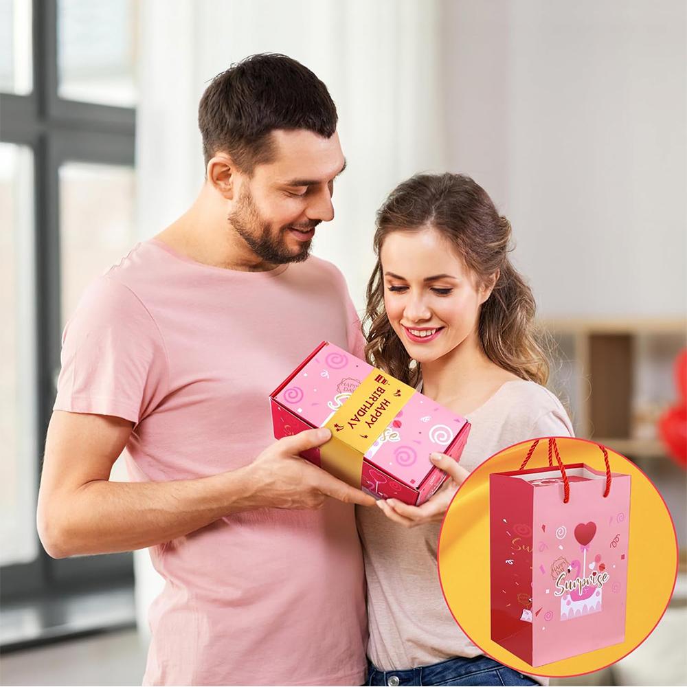 Surprise Gift Box Explosion Happy Birthday Exploding Gift Box for Women Men