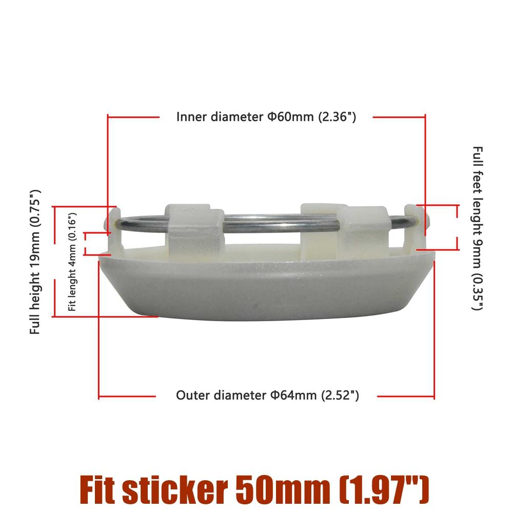 4PCS New 64MM OD / 60MM ID Rim Caps VOSSEN Emblem Wheel Center Cap Wheel Cover Hub caps Sport Car Logo Tire Accessories