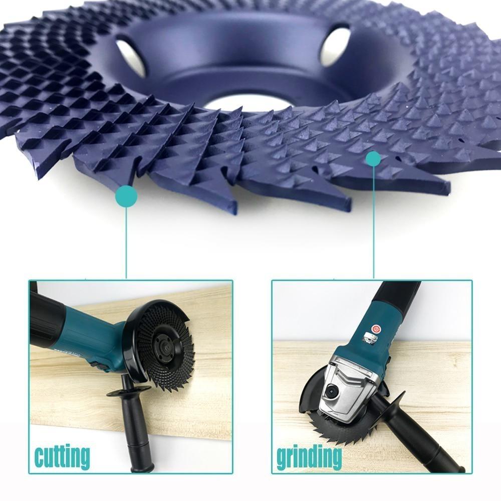 Slipeskive av vinkelsliper 22 mm boring Rund tre Vinkelslipeskive Slipemiddel DIY Trebearbeidingsverktøy Utskjæringsroterende verktøy